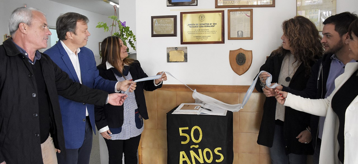 Cascallares acompañó los festejos por el 50° aniversario del Jardín N° 904 de Glew