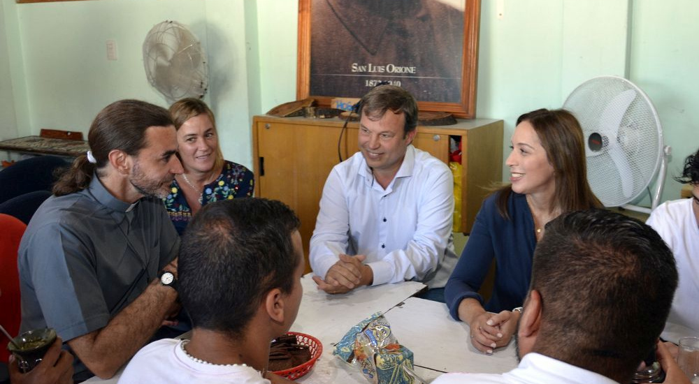 CASCALLARES Y VIDAL VISITARON UN CENTRO COMUNITARIO DE DON ORIONE