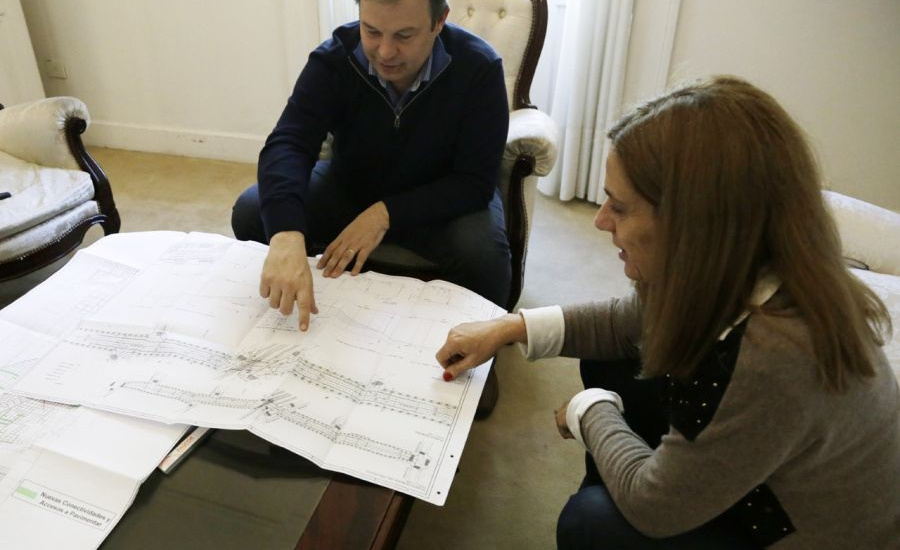 Avanza la obra de un paso bajo nivel sobre San Martín y las vías