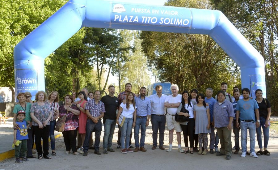 Se habilitó un renovado espacio público para Brown