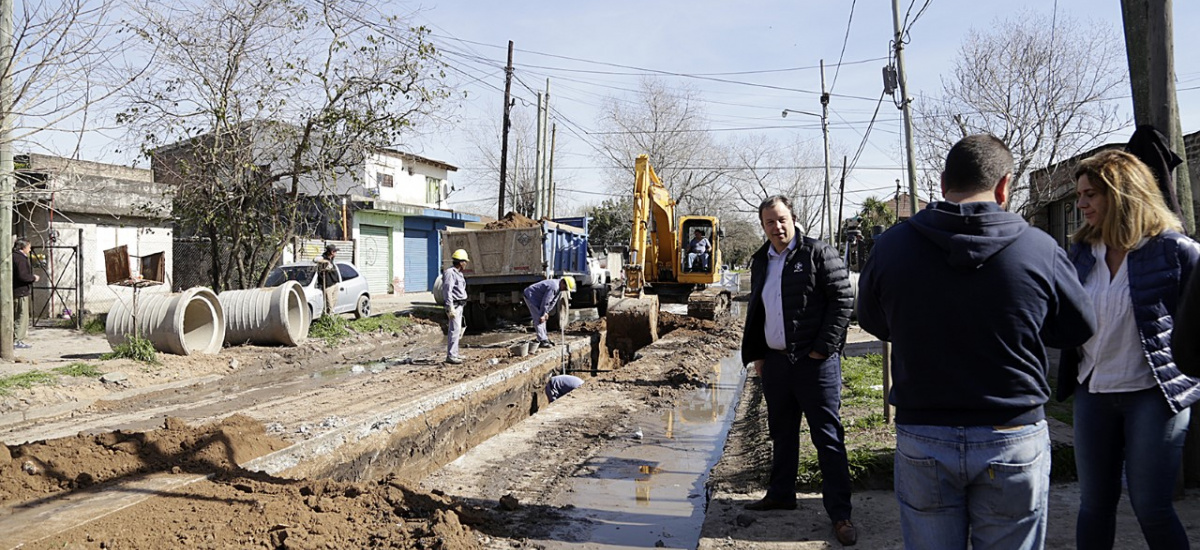 “Estamos duplicando la cobertura de cloacas en Alte. Brown", dijo Cascallares