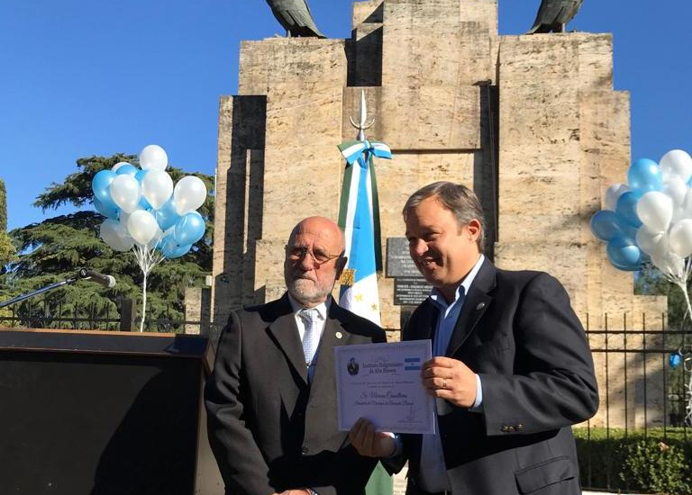 Cascallares: "Sentimos orgullo porque nuestro monumento a la bandera es monumento histórico nacional"