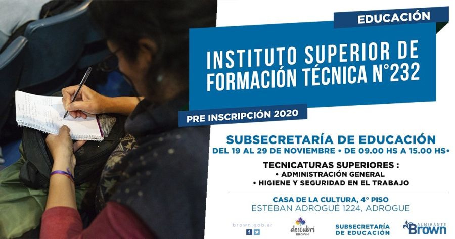 Fuerte impulso del municipio de Alte Brown a la educación técnica