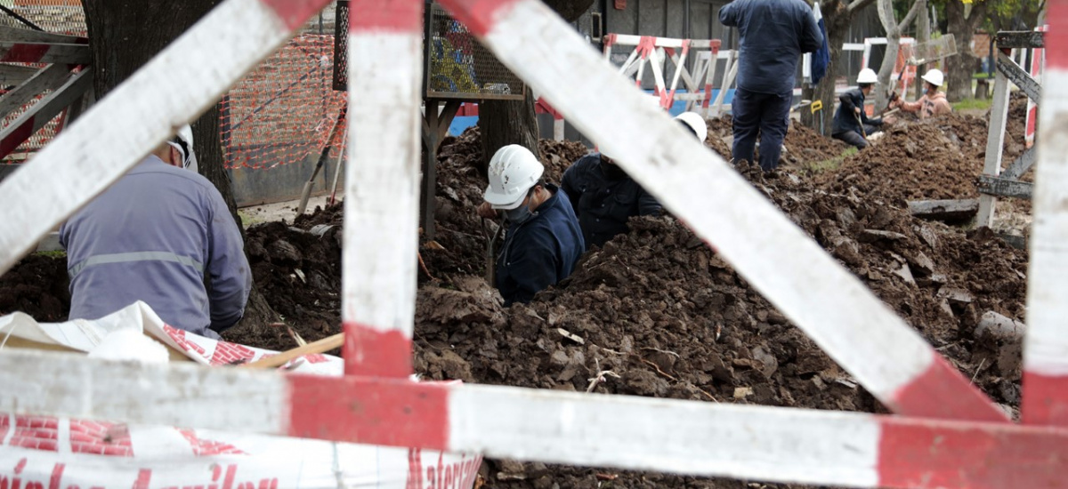 Avanzan las obras para abastecer de agua a 10 mil vecinos de Malvinas Argeninas