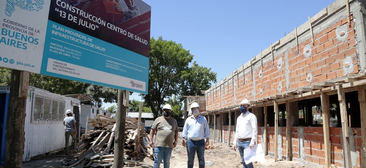 Avanza la construcción de otro centro de la salud en Alte.Brown