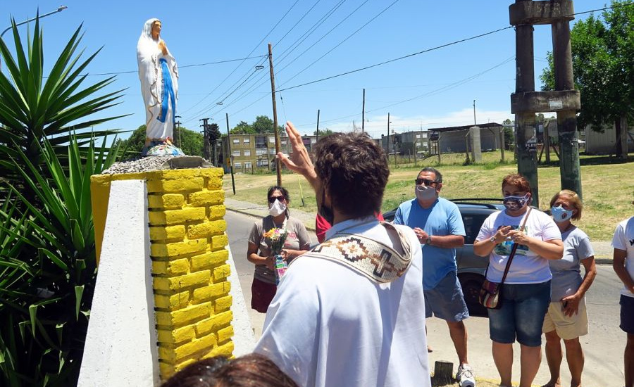 El municipio de Alte Brown repuso la virgen de Don Orione