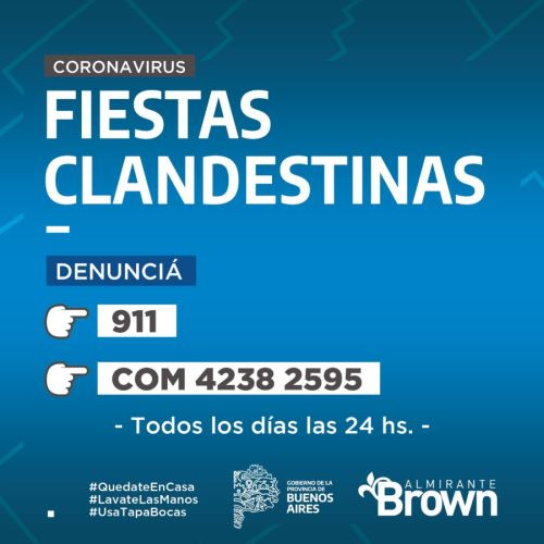 El municipio de Alte Brown desactivó una fiesta clandestina en Longchamps