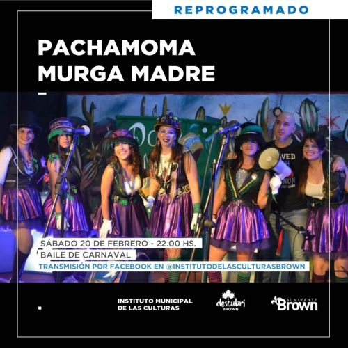 Fin de semana a puro carnaval con shows virtuales en Almirante Brown