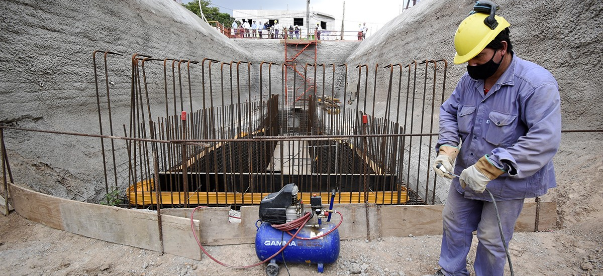 Cascallares y el ministro de Infraestructura bonaerense recorrieron obras en Don Orione