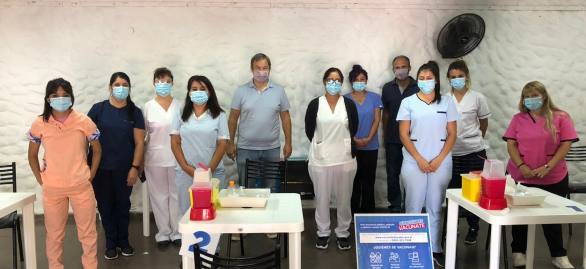 Cascallares recorrió centros de vacunación contra el Covid-19