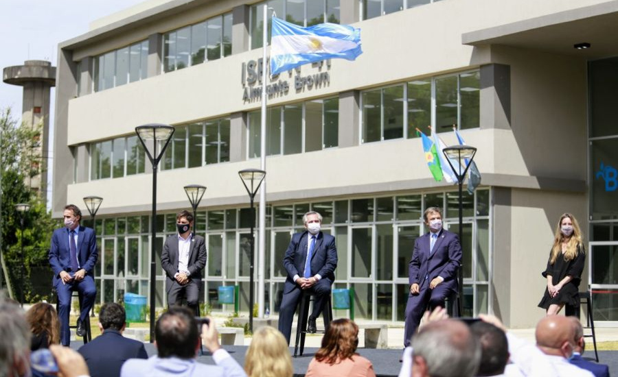 Alberto Fernández, Kicillof y Cascallares inauguraron el nuevo edificio del ISFD N° 41