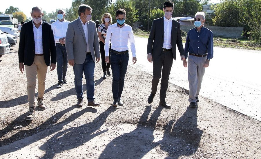 Cascallares y Simone inauguraron la histórica obra de repavimentación de la ruta 16