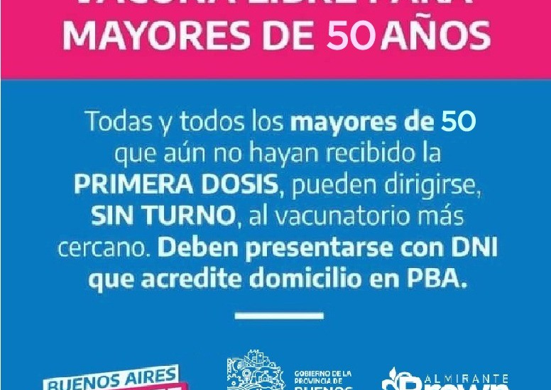 Cascallares: “Desde mañana hay vacunación libre para mayores de 50 años”