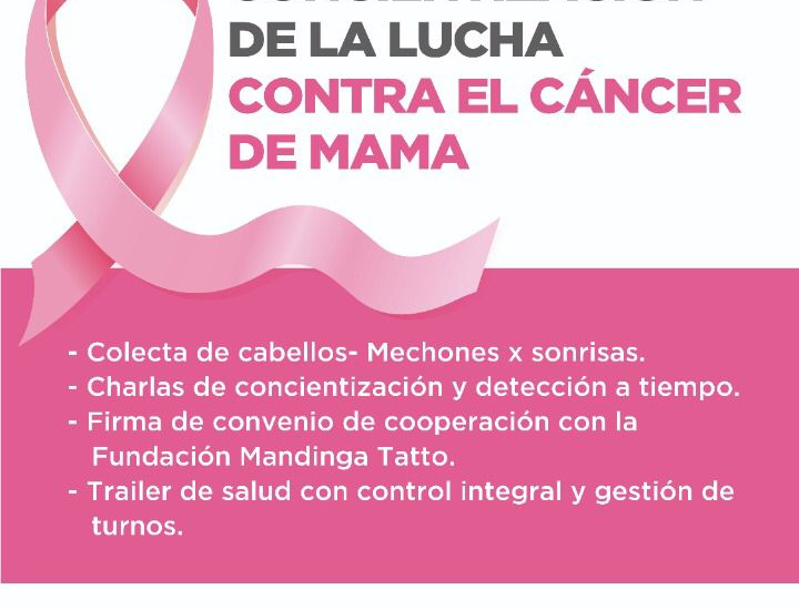 Realizan jornada de concientización sobre el cáncer de mama