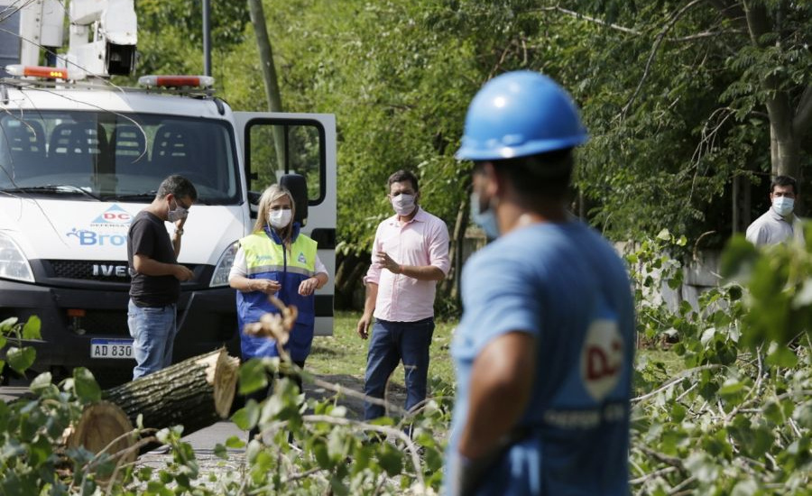Operativo del Municipio de Almirante Brown frente al temporal que afectó a la región