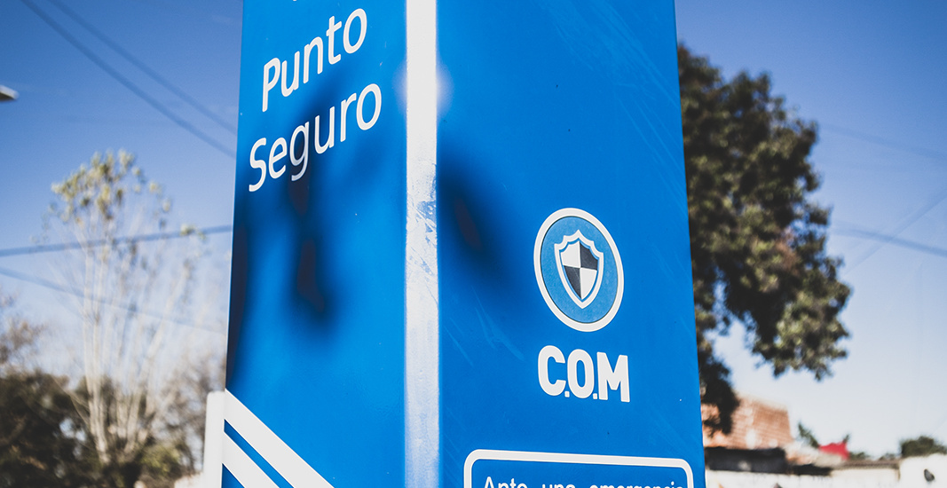 En Almirante Brown avanzan con la instalación de más “Puntos Seguros” en espacios públicos