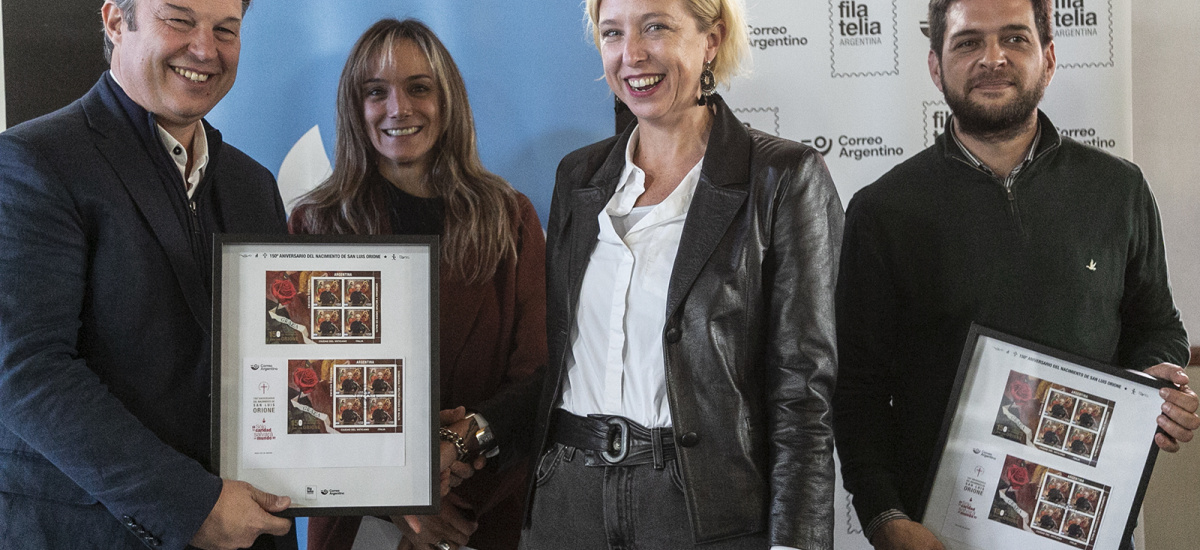Presentaron una estampilla con la imagen de San Luis Orione en el 150° de su nacimiento