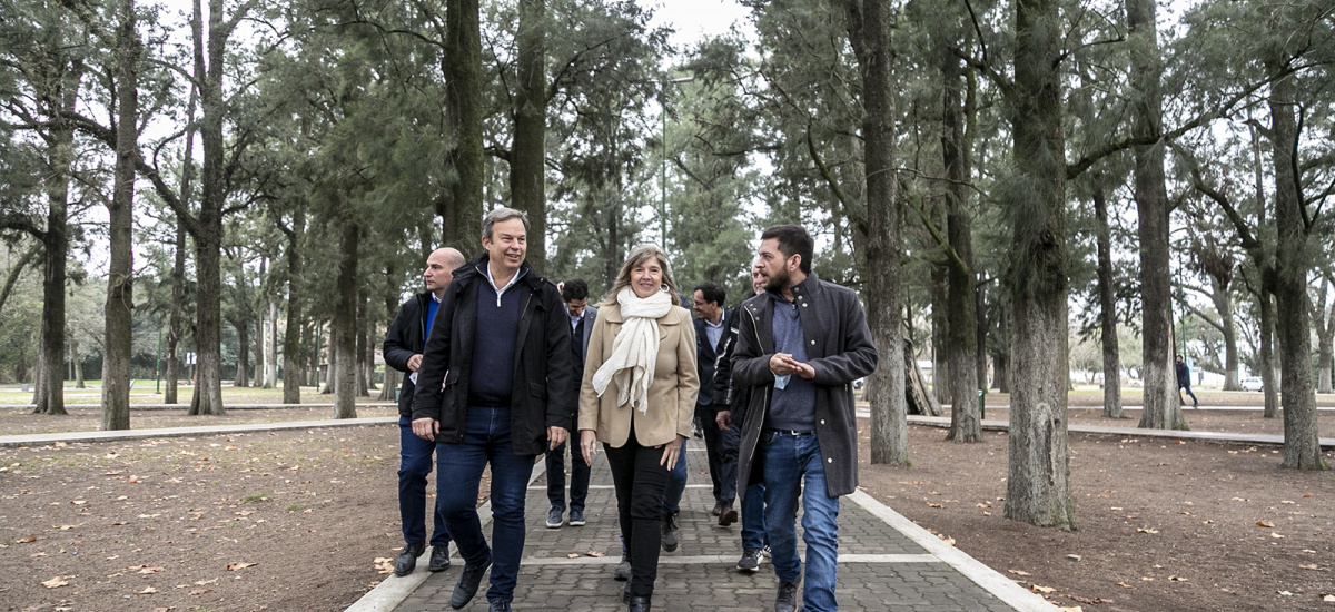 Cascallares, Fabiani y Álvarez Rodríguez recorrieron obras en marcha en Alte Brown