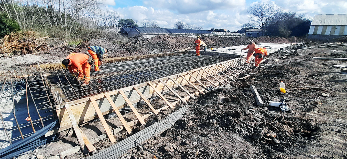 Con cuatro obras hidráulicas, Alte Brown avanza con un histórico plan de saneamiento