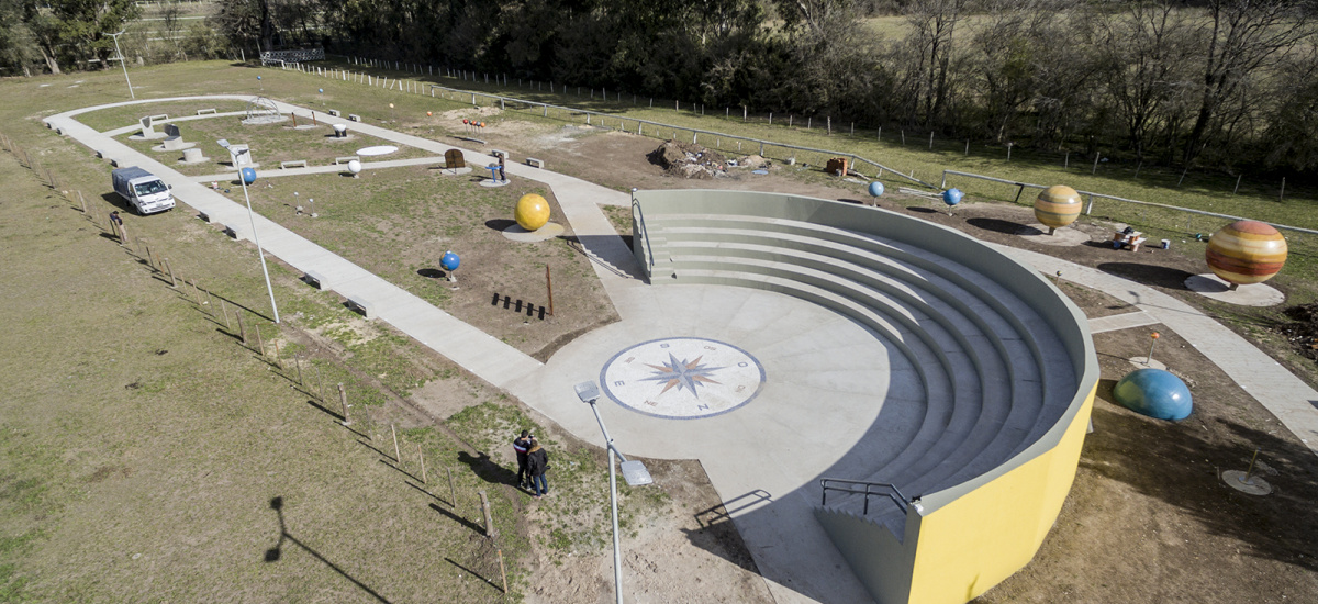 El Municipio avanza con la última etapa de las obras del Parque Astronómico de Almirante Brown