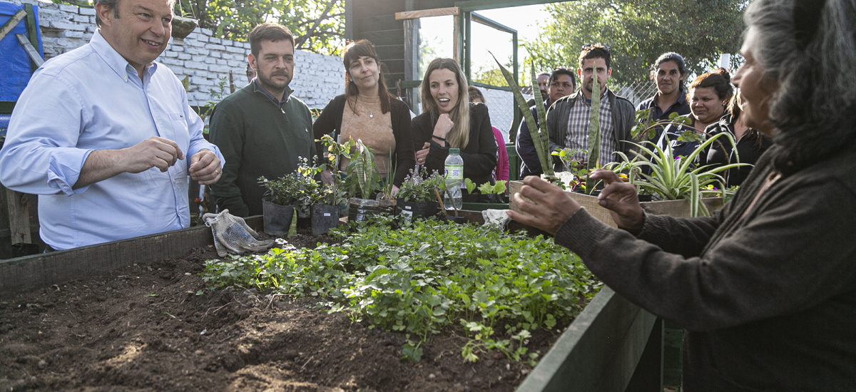 Cascallares y Fabiani recorrieron la Huerta Agroecológica del Municipio en Burzaco
