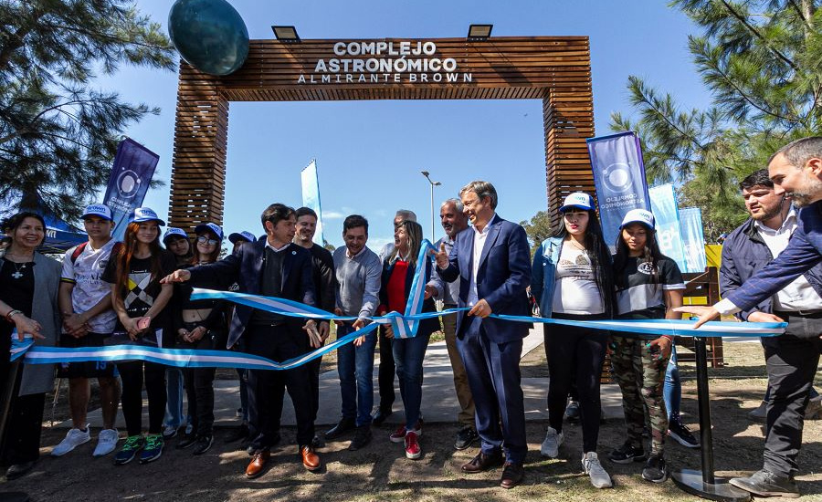 Kicillof, Cascallares y Fabiani inauguraron el Parque Astronómico de Almirante Brown