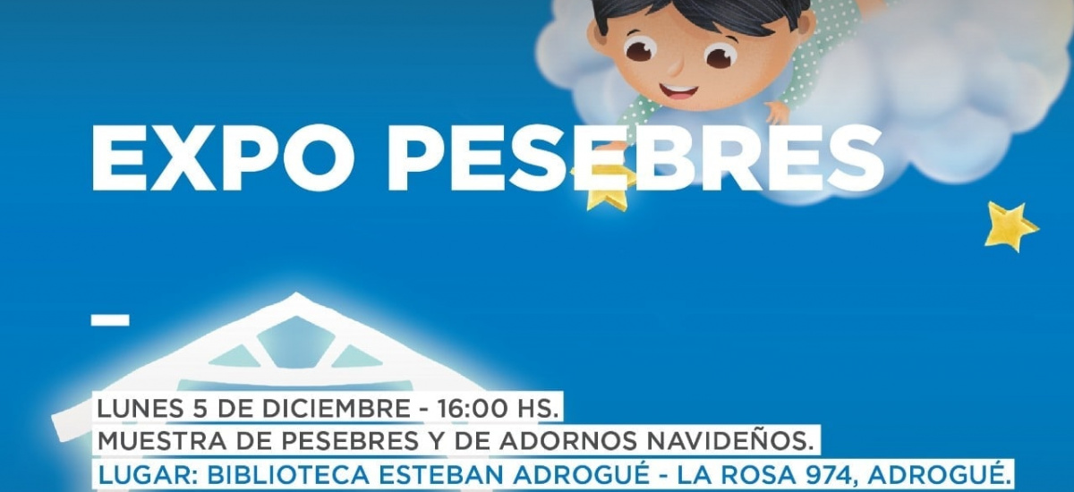 Con la presencia de Papá Noel, llega la Expo Pesebres y Adornos Navideños a a Biblioteca Esteban Adroguè