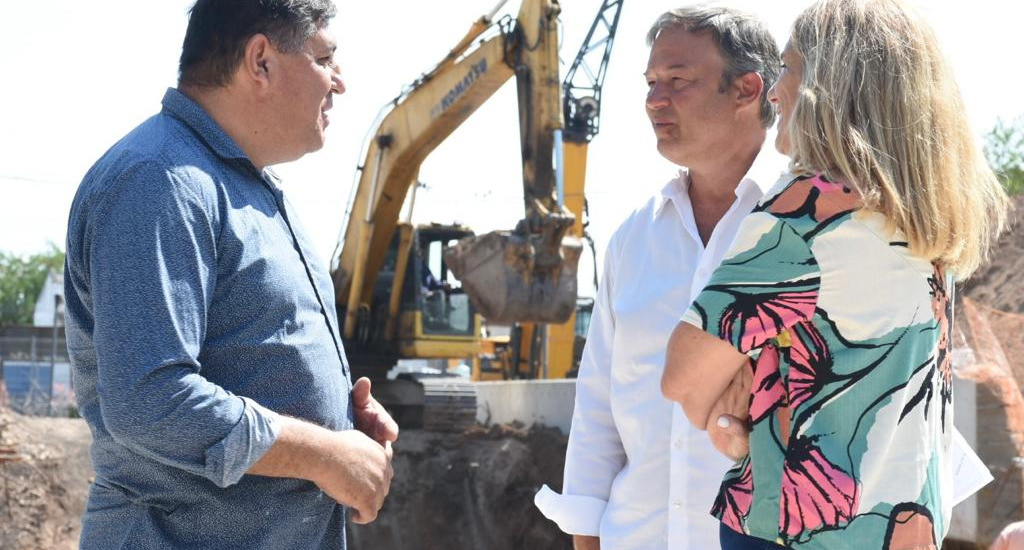 Cascallares supervisó la obra del nuevo paso bajo nivel de Rafael Calzada