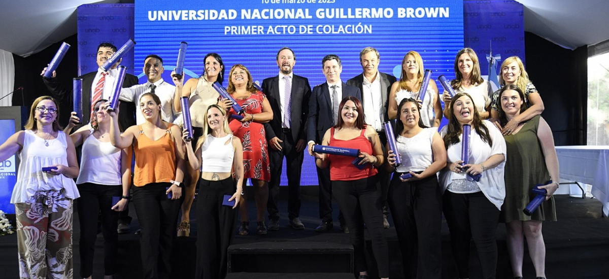 La Universidad Nacional Guilllermo Brown ya tiene sus primeros graduados