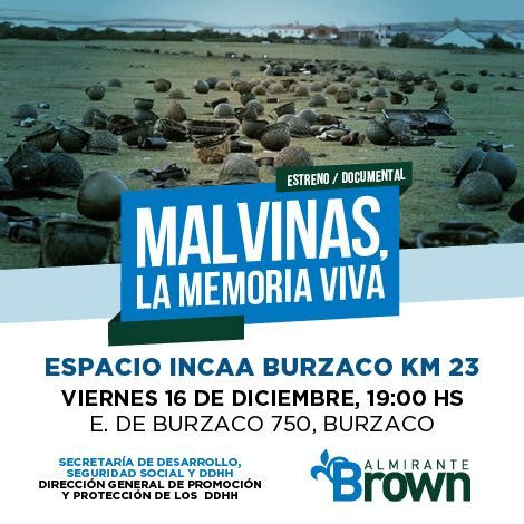 Estrenarán documental de veteranos de Malvinas en Burzaco